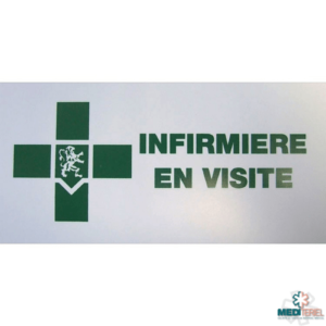 Caducée infirmière en visite