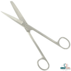 Ciseaux chirurgicaux pointe/mousse droits 14cm