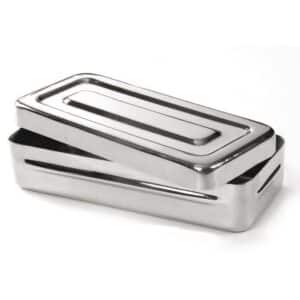 Boîte à instruments en inox 18x8x3,5cm