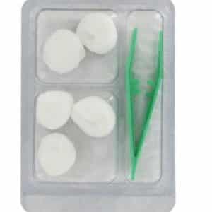 ***Infipost Set à pansements et de soins : 5 tampons, 1 pince anatomique